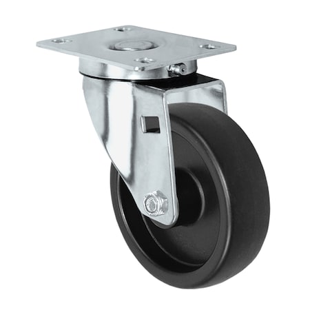 4x1.25 Light Duty Polyolefin (Plastic) Wheel, Swivel Caster, 300